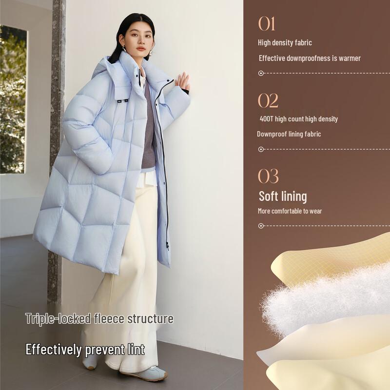 Aolail Chen Duling Inspired Women's Long Puffer Hooded Down Jacket