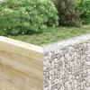 Vidaxl Podniesiona Rabata Gabionowa, Trapezowa, Stal, 150X20X100 Cm
