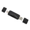 USB C USB2.0 MICRO USB Storage Card Reader with 3 Connectors 104MBps 3 in 1 USB Storage Card Reader for Laptop Cellphone