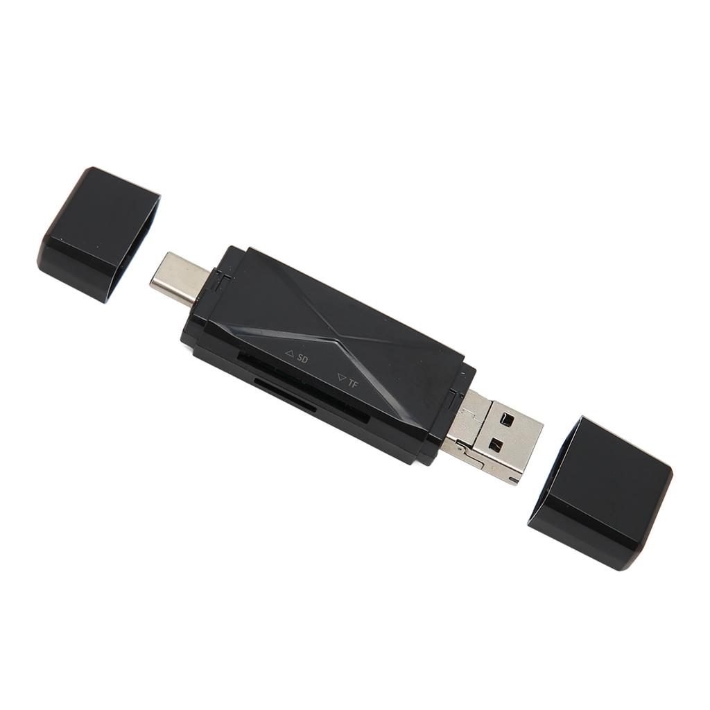 USB C USB2.0 MICRO USB Storage Card Reader with 3 Connectors 104MBps 3 in 1 USB Storage Card Reader for Laptop Cellphone