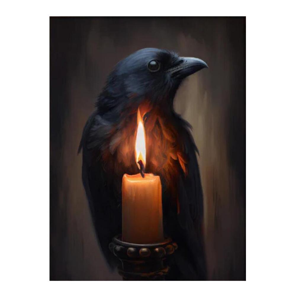 Dark Academy Art Wall Poster Victoria Crow Witch Ghost Black Cat Halloween Background Decoration Gothic Image Printing Holiday Gifts Canvas Painting