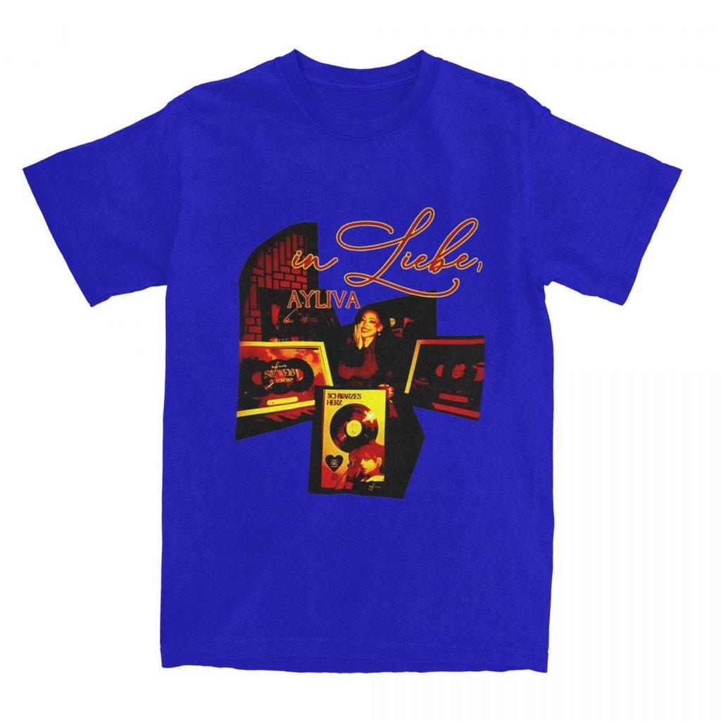 Ayliva Cool Singer Tour T Shirt Men Y2K Basic 100 Cotton T Shirts Summer Round Neck Hippie Tee Shirt Loose Big Size Tops