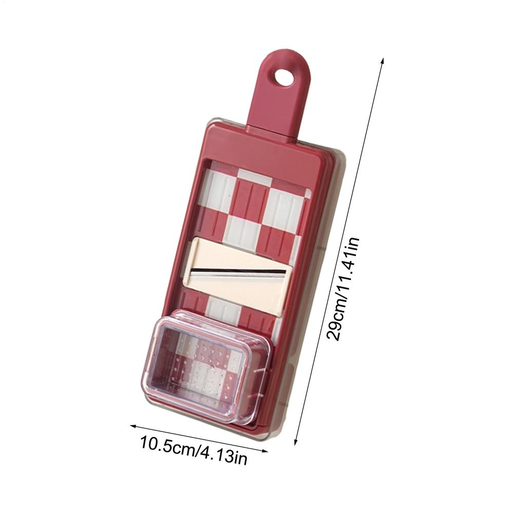 

Kitchen Slicer 4-in-1 Food Cutter Grater Non-Slip Garlic Grater For Kitchen Home Restaurant Salad Vegetable Fruit Cheese Onion красный