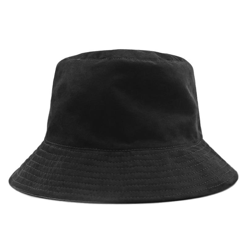 Large size bucket hat for men and women, double-sided big head hat, spring and autumn new large basin hat flannel