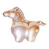 Crystal Glass Horse Statue Miniature Figurine Fine Porcelain Animal Artwork for Home Decor Table Centerpiece Living Room Cabinet