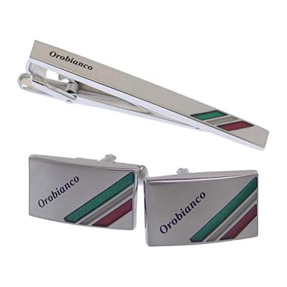 Orobianco tie pin cufflink set Italian color ORT5015A ORC8015A