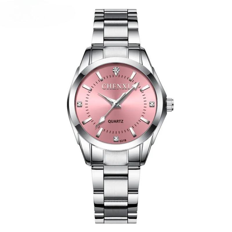 Elegant Dames Quartz Horloge Lichtgevend Waterdicht Roestvrijstalen Band Eenvoudig Casual Dames Zakelijk Polshorloge