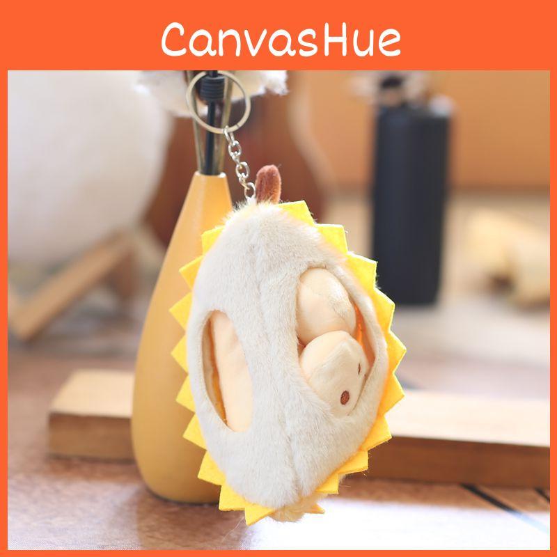 Durian Plush Fruit Keychain Soft Pp Cotton Stuffed Toy Bag Pendant Gift Kids For