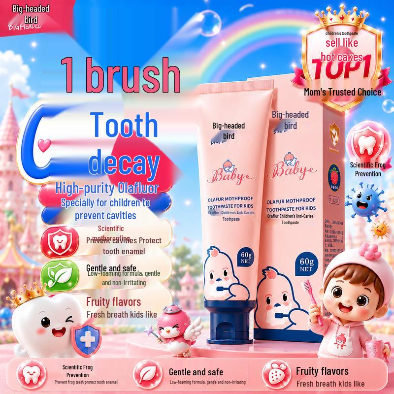 KERLY Children s Anti-Cavity Fluoride Toothpaste with Olaflur