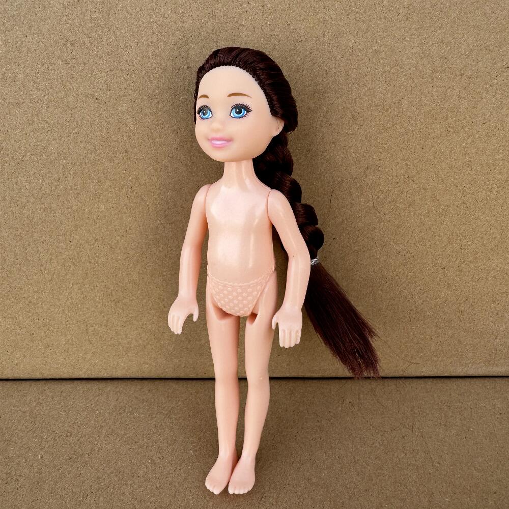 13cm Mini Kelly 5-Zoll Kleine Jungen Mädchen Teenager Schwestern Brüder Dunkle Normale Haut Nackter Körper Reborn Bjd 1/12 Spielzeug für Kinder