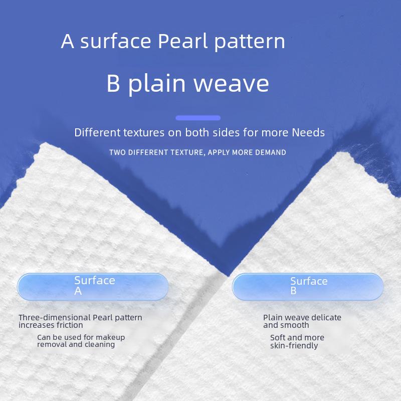 XL Disposable Pure Cotton Face Cleansing Towels - Thickened, Soft, Salon-Quality