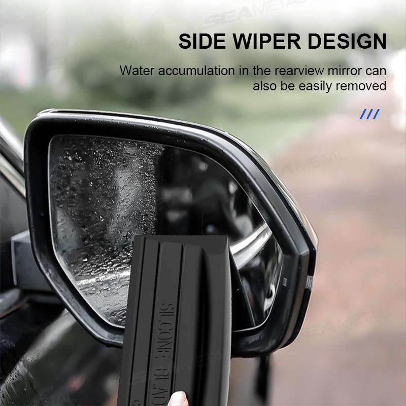 BLALION Non-Scratch Wiper Soft Silicone Handy Squeegee Car Glass Window Water Scraper Drying Blade Clean Scraping Film Wiper
