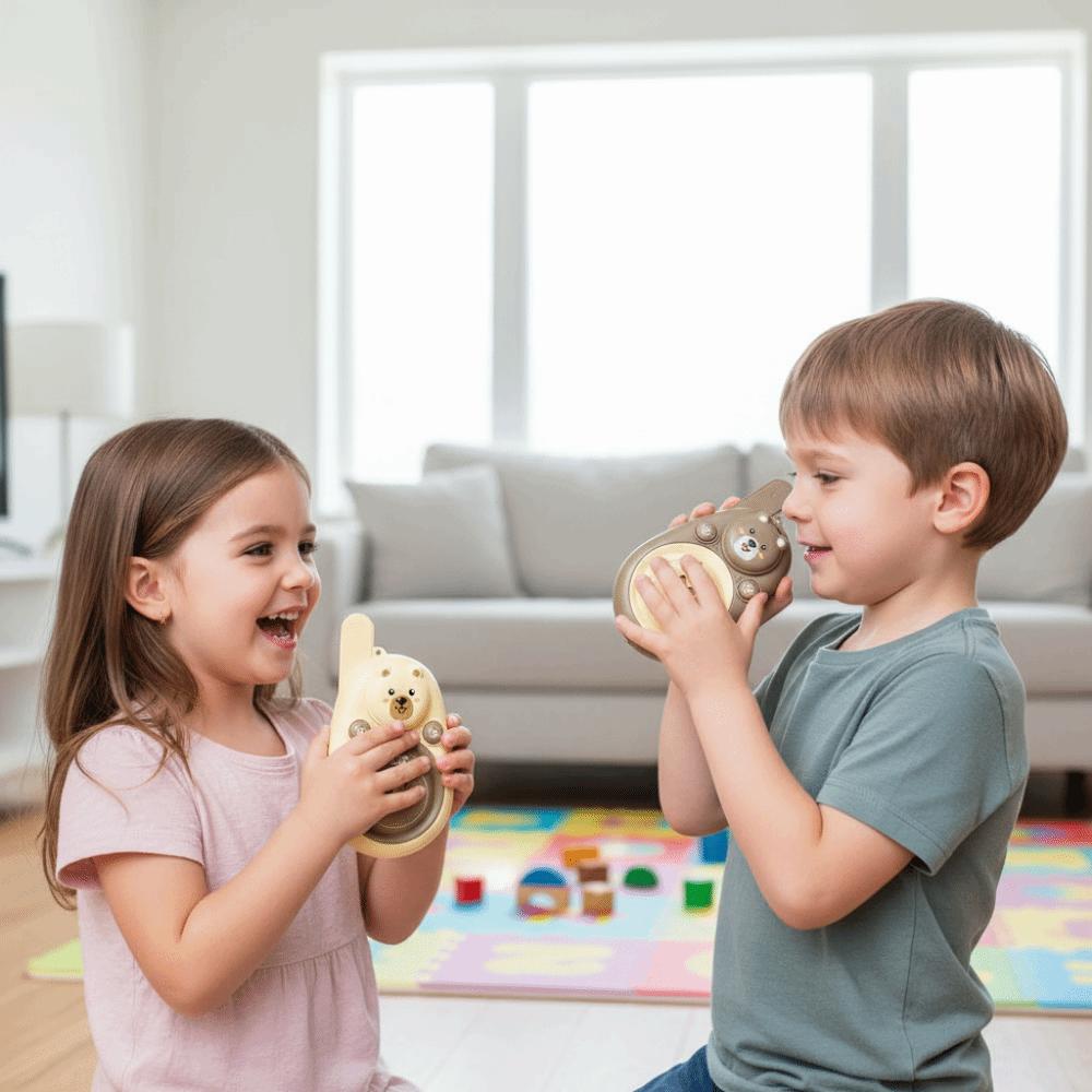 1 Pair Wearable Lanyard Kids Walkie Talkies Long Range Wireless Communication Toy  Girls