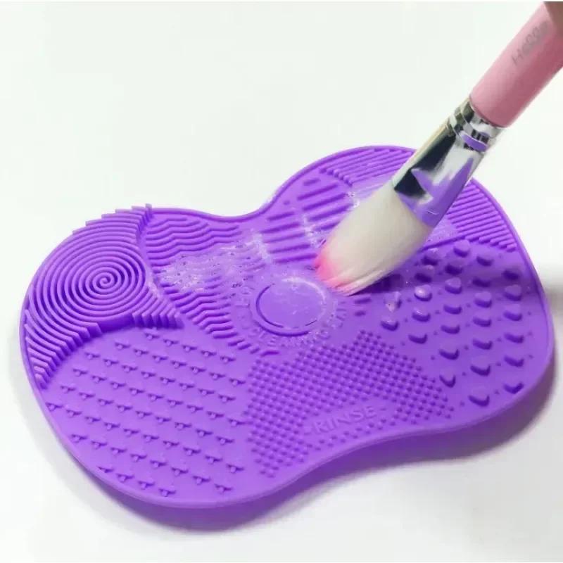 Newest Silicone Makeup Brush Cleaner Pad Cosmetic Brush Washing Gel Cleaning Mat Foundation Scrub Board