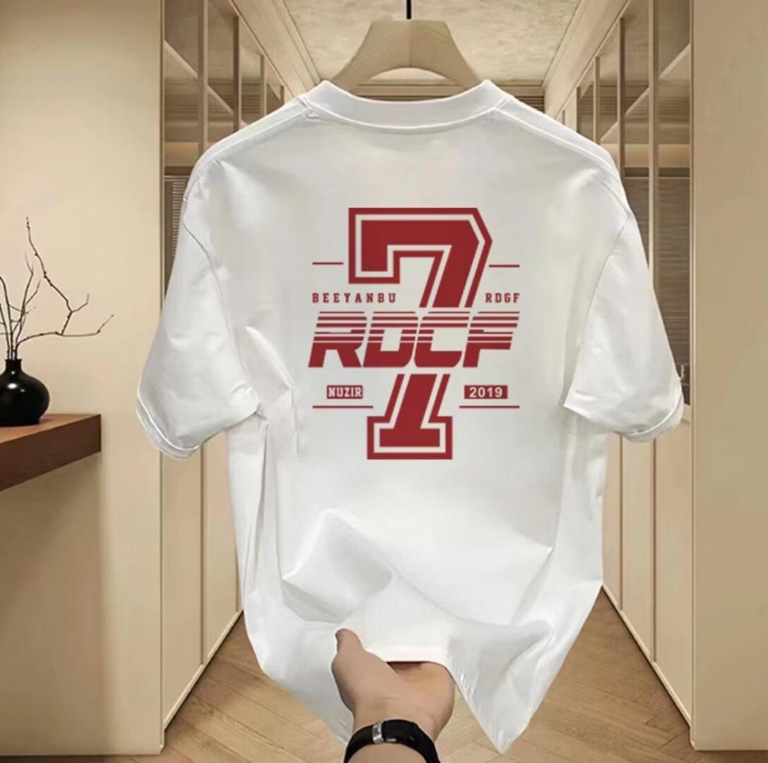 

Summer Fashion Football Player Loose Breathable Mens Tshirt of High Quality 100 Pure Cotton Casual and Sporty Short Sleeve 2XL