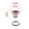 100 Pieces Grommets Metal Eyelets Round Shape Multifunction 5mm Tiny Grommet for Belt Clothing
