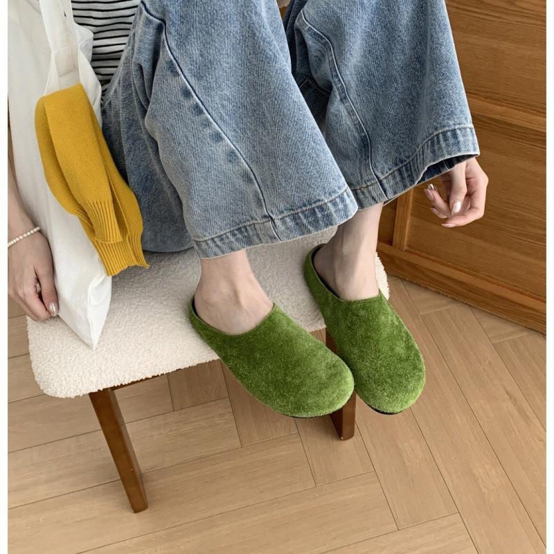 

Niche thick-bottomed spring and summer outer wear half-mop bag head leather retro lazy mop 35 червоний