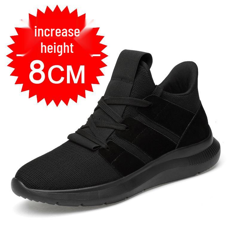 Men s Summer Casual Height Increasing Mesh Shoes, 10cm Lift, Breathable, Trendy Sports Style, Unisex.