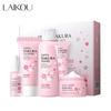 LAIKOU Sakura Kit Skin Care Sets Moisturizing and Reducing Fine Lines Cleansing Pore Product 5-Piece Korean Skincare Set