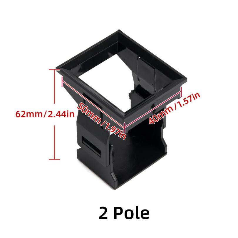 1 Piece DZ47 Miniature Circuit Breaker Panel Buckle 1P 2P 3P 4P Air Switch Buckle Mounting Bracket Fixed Frame Holes