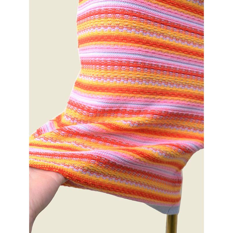 Imported Colored Yarn Sling Vest Skirt Women Outer Wear Design Temperament Foreign Trade Inner wear Base Gyaru Hip Skirt