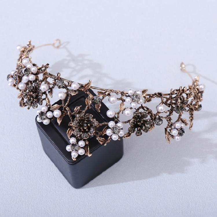 Beautifully Crafted Crystal Crowns Crystal Diadems with Flower and Leaves for Birthdays and Evening Parties