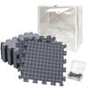 9 Pieces Blocking Mats with TPins Aligned Grid Interlocking FirmDensity Knitting