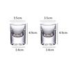 Classic SGlass Bullet Cup Transparent Wine Glass Elegant Thick Bottom Baijiu Cup High End Whiskey Glass Scotch Bourbon Cups