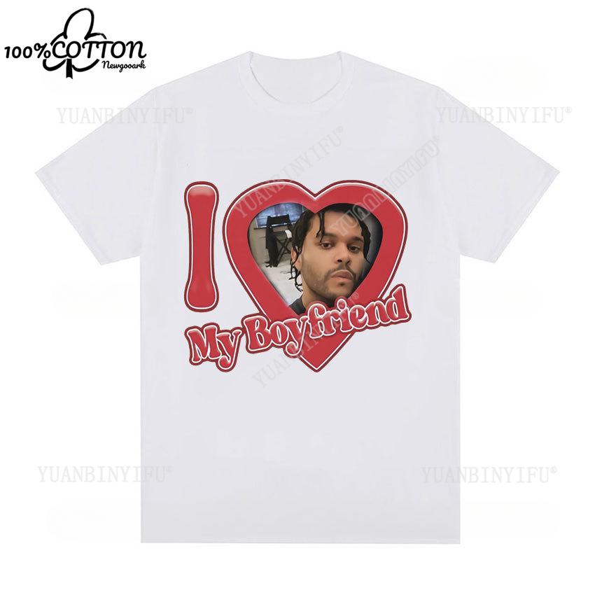 

2026 New Unisex Casual Short Sleeve Tshirts Unisexs Women Vintage Tshirt Tops Ropa Mujer Singer The Weeknd Love Graphic Soft Tshirt S