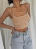 Tank Top Solid Halter Crop Tops Women Summer Camis Backless Camisole Fashion Casual Tube Female Sleeveless Cropped Vest