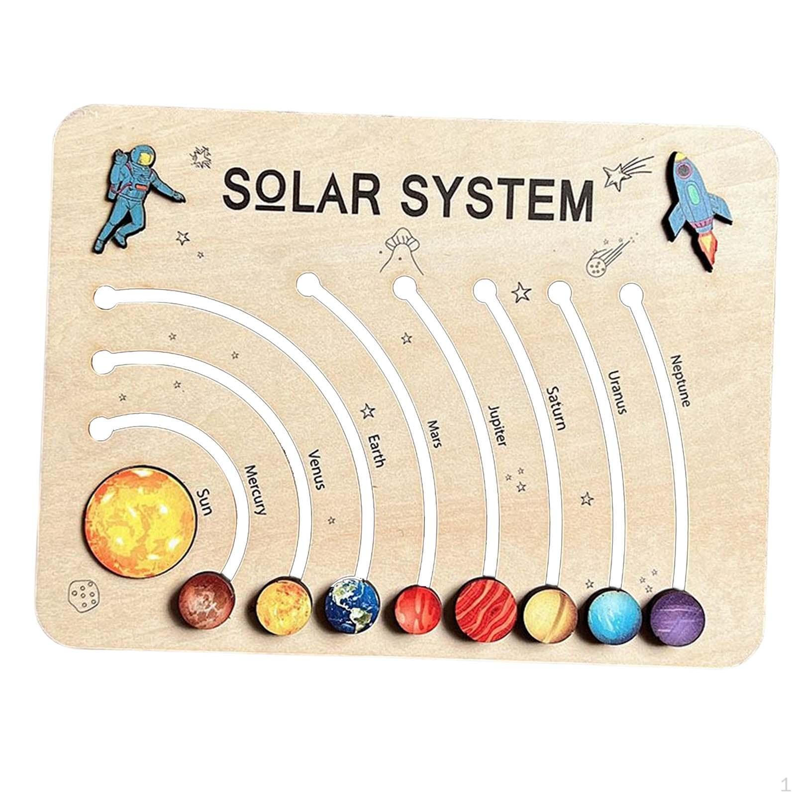 

Головоломка для тренировки мышления, обучающая игрушка, деревянная солнечная система для когнитивного развития