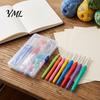 Crochet Essentials for Projects Metal Hooks Set, Includes Yarn Needles Stitch Markers Tape Measure, with Ergonomic Set Storage Case, Soft Rubber