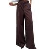 Vintage Style Fashion Wide-Leg Long Pants Women's Melard High-Waist Floor-Length Commuter Draped Suit Pants