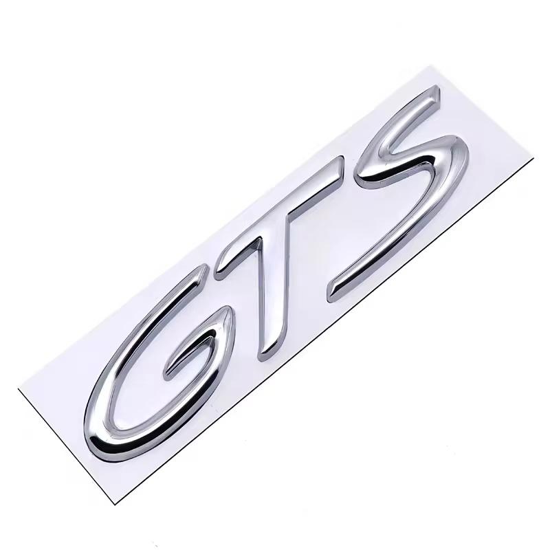 3D Metall GTS Autoaufkleber Englischer Buchstabe Auto Heckemblem Kotflügel Seite Heckklappe Kofferraum Plakette Aufkleber Zubehör