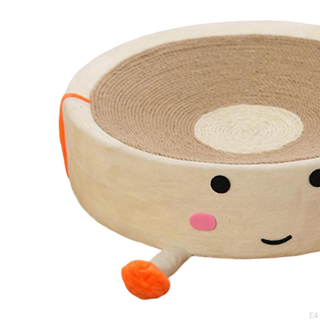 Cat Scratch Bowl Scratcher Interactive Toy Furniture Protection Mat Pet Cushion Sisal Scratching