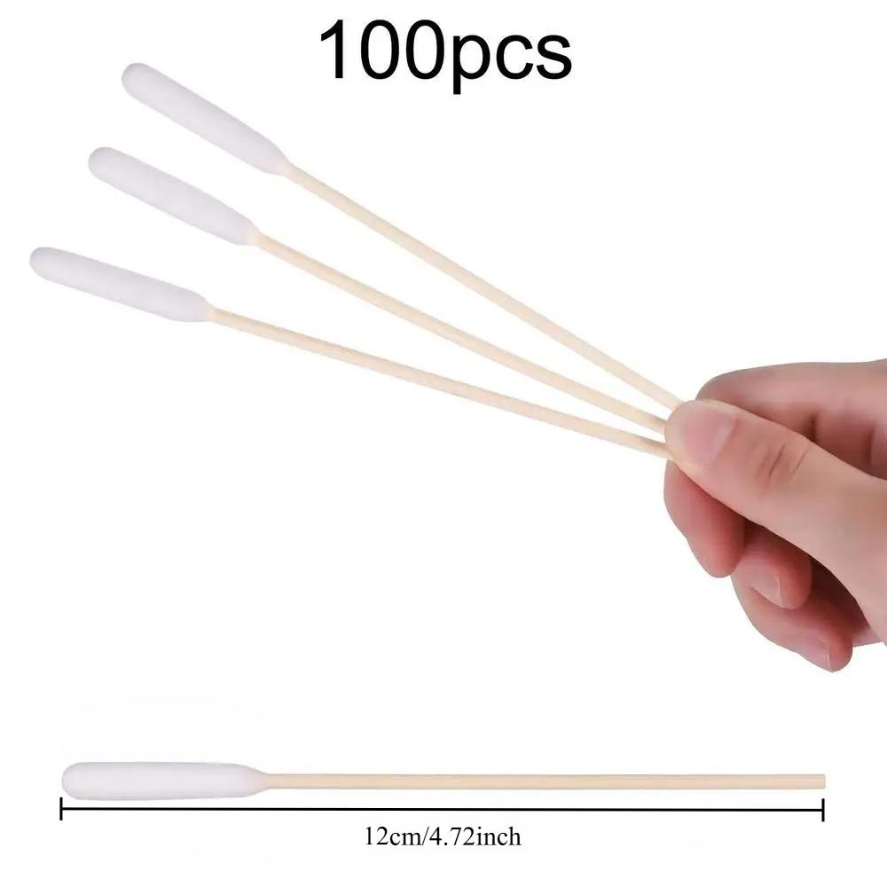 

100/300/500 шт. ватные палочки для чистки ушей домашних животных, большие ватные палочки для чистки ушей кошек и собак, ватные палочки для удаления ушной серы