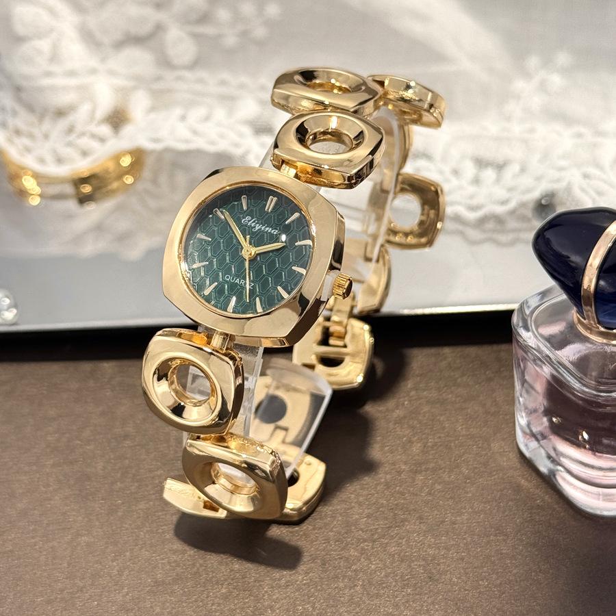 Irregular Bracelet Watch Niche High-end Sense Light Luxury Square Round European and American Women's Quartz Watch