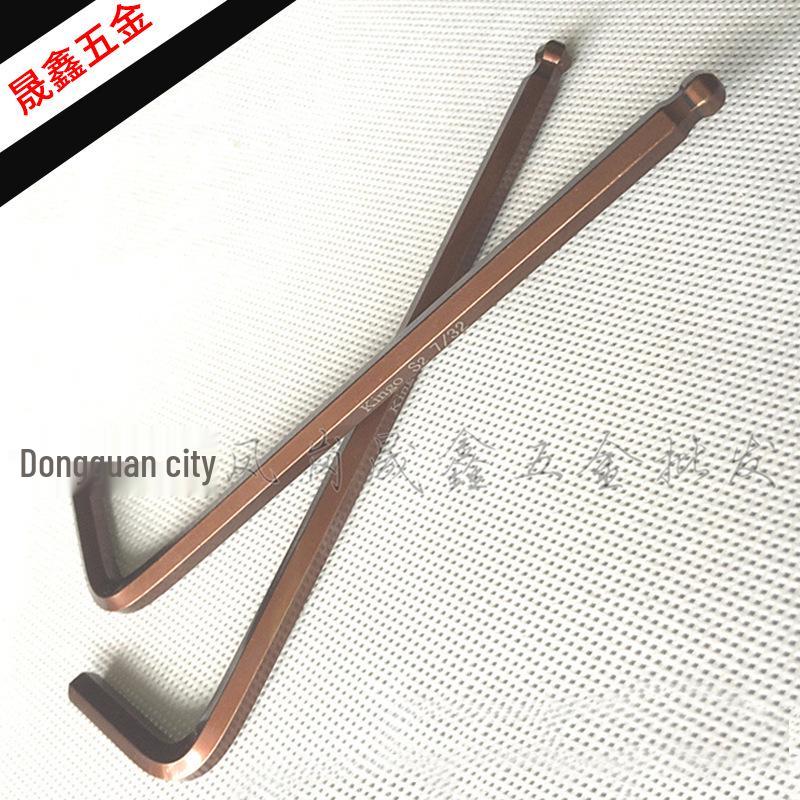 Kingo S2 Hardened 7/32mm Bronze Extended Ball End Hex Key 1/16