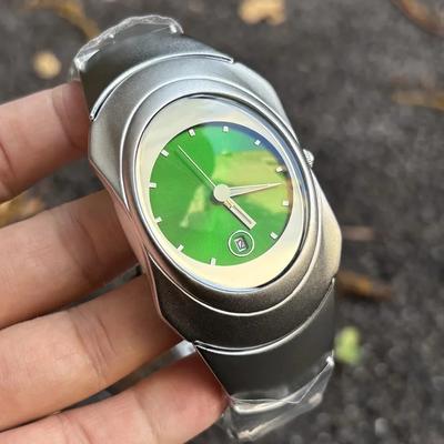 Quartz Watch Mens Y2k Red Alien Style Green Creative Blade Design Special Fashion Unique Steel Men Watch Personalize AAA Clock