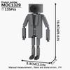 MOOXI Skibidi Toilet Kempingová sada MOC Kostky Hra Super Titan Boss Woofer TV Kamera Reproduktor Sirénový Muž Boss Stavebnice Dětské Hračky