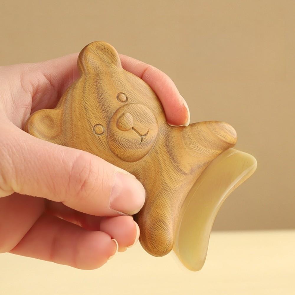 Lifting and Tightening Guasha Tool Reduce Puffiness Green Sandalwood Massager  SPA