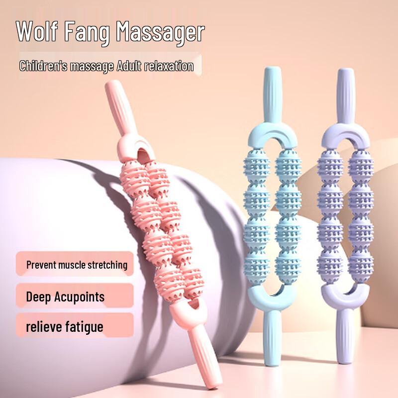 Yoga Muscle Relaxation Massage Roller Wheel - Pink (3-Pack)