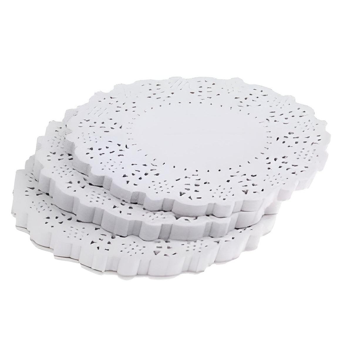 

Paper Lace Service 28 Cm - 100 Pieces Package Plate Mat Presentation Home Kitchen Standart білий
