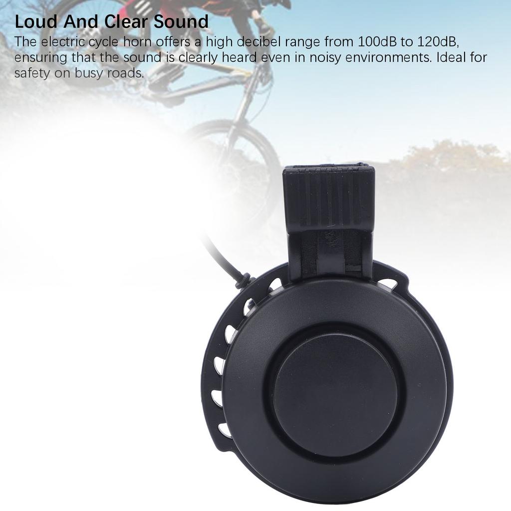 Electric Cycle Horn 100db To 120db Loud Adjustable Rechargeable Cycling Electric Bell for Scooter Riding