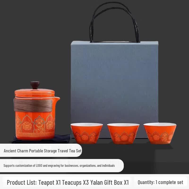 Nordic Ceramic Portable Travel Tea Set