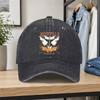 Nashville Music City Retro Guitar Distressed Baseball Cap Unisex Adjustable Duckbill Hat for Outdoor Daily Wear