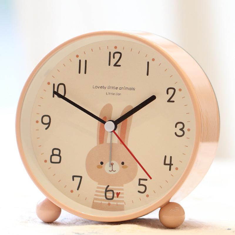 

Студенты Используют Креативные Детские Светящиеся Мультяшные Милые Простые и Модные Прикроватные Бесшумные Часы с Секундной Стрелкой Маленький Будильник .