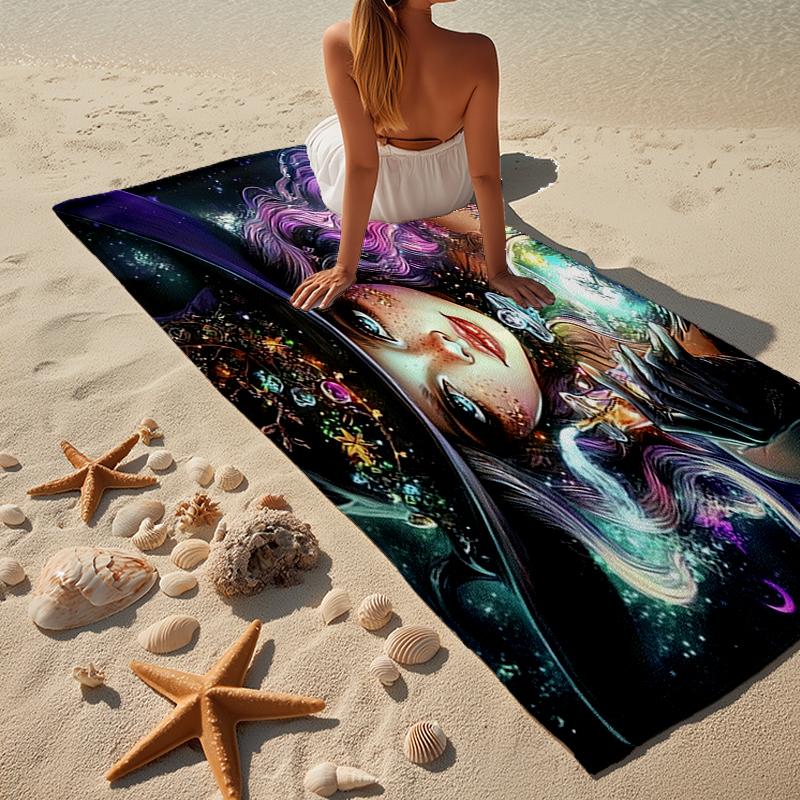 Witchcraft In The Moonlight Beach Towel, Super Soft Microfiber, Gift for Her/Him, Birthday, for Pool, Beach, Travel, Home Decor Fan Gifts
