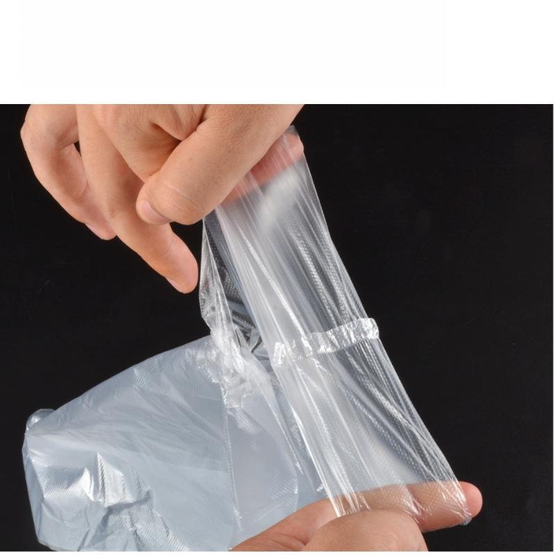 Environmentally Friendly PE White Plastic Bag Food Grade Fruit Bags Convenient Food Grade Disposable Packaging Bag for Household and Commercial Use
