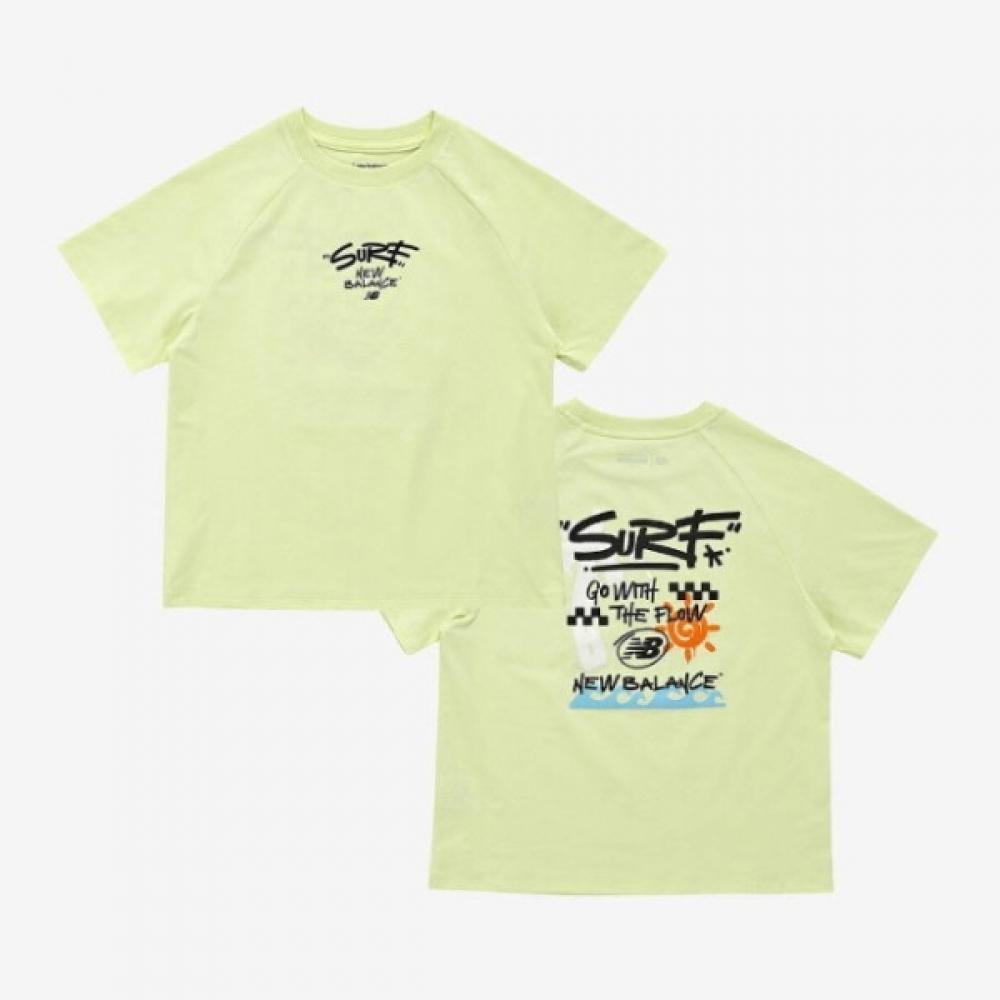 

New Balance Kids ShorT Sleeve T shirT waTerful Land painTing Nk9ef2403u 45 110